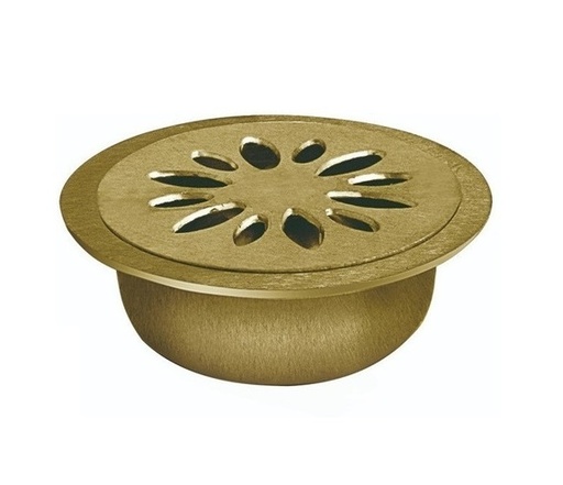 [INO-MET-2022024] INODORO REDONDO 10 CM DE BRONCE REF. 02022024 MARCA METALES ALEADOS