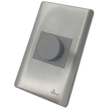 [INT-BAR-INT.06.09] INTERRUPTOR TIPO DIMMER MOD.CURVO SERIE METALLO COLOR ACERO INOXIDABLE REF. INT-06.09 MARCA BARI