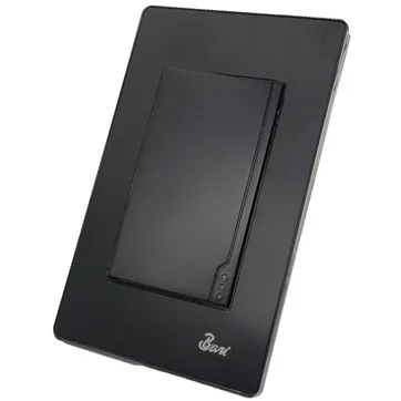 [INT-BAR-INT.07.01] INTERRUPTOR SENCILLO SERIE BUIO COLOR NEGRO REF. INT-07.01 MARCA BARI