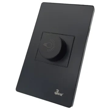 [INT-BAR-INT.07.09] INTERRUPTOR TIPO DIMMER SERIE BUIO COLOR NEGRO REF. INT-07.09 MARCA BARI
