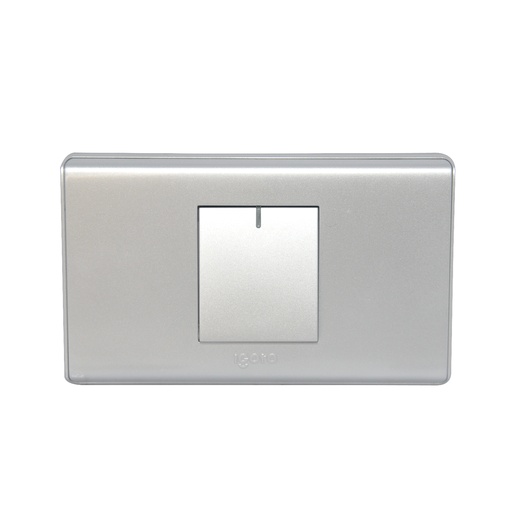 [INT-IGO-A2012-S] INTERRUPTOR SENCILLO COLOR PLATEADO REF. A2012-S MARCA IGOTO