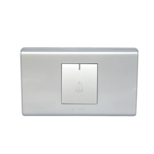 [INT-IGO-A2091-S] INTERRUPTOR TIPO TIMBRE COLOR PLATA REF. A2091-S MARCA IGOTO