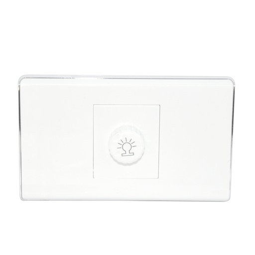 [INT-IGO-A6081] INTERRUPTOR SENCILLO TIPO DIMER COLOR BLANCO/METAL REF. A6081 MARCA IGOTO