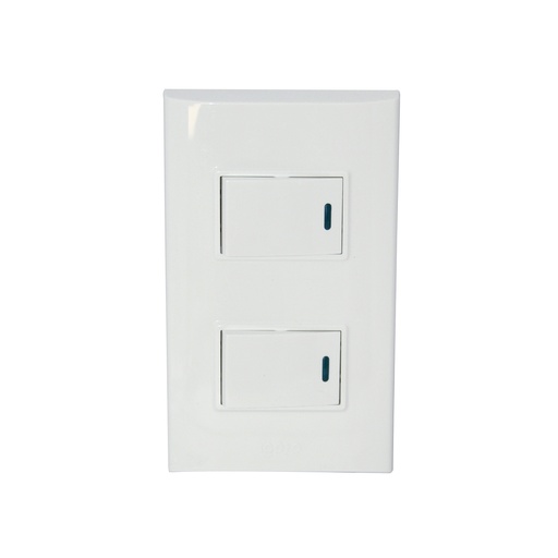 [INT-IGO-B514S-W] INTERRUPTOR DOBLE COLOR BLANCO REF. B514S-W MARCA IGOTO