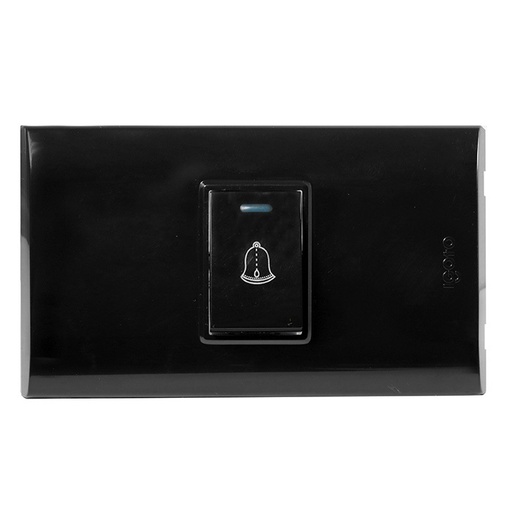 [INT-IGO-B5401-B] INTERRUPTOR SENCILLO TIPO TIMBRE COR NEGRO REF. B5401-B MARCA IGOTO