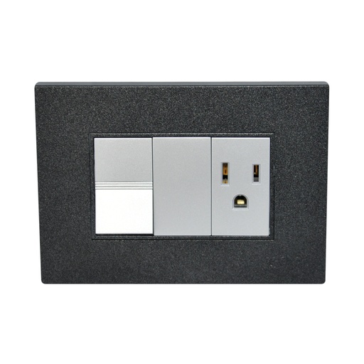 [INT-IGO-Z316-B] INTERRUPTOR C/TOMACORRIENTE COLOR NEGRO REF. Z316-B MARCA IGOTO