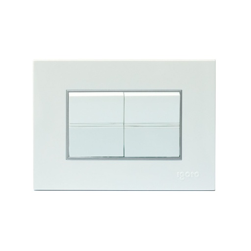 [INT-IGO-Z514-W] INTERRUPTOR DOBLE COLOR BLANCO REF. Z514-W MARCA IGOTO