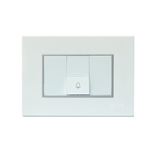 [INT-IGO-Z590-W] INTERRUPTOR TIPO TIMBRE COLOR BLANCO REF. .Z590-W MARCA IGOTO