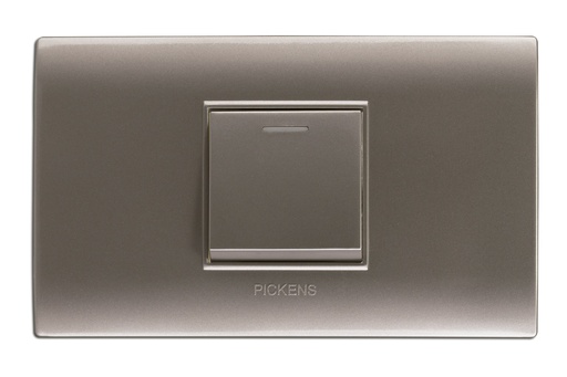 [INT-PIC-PL118K01.3W] INTERRUPTOR / CONMUTADOR "3WAY" COLOR PLATA REF. PL-118K-01.3W MARCA PICKENS
