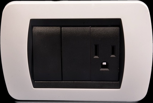 [INT-SKD-BV1230] INTERRUPTOR + TOMA T/BLANCA REF. BV1230 MARCA SKD3