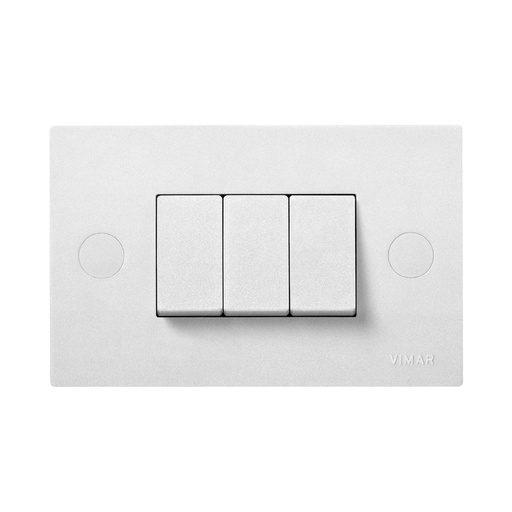 [INT-VIM-06080] INTERRUPTOR TRIPLE 1P 10 AX 120-250V REF-06080 SERIE BLOCK MARCA VIMAR