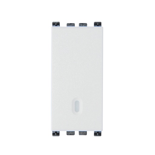 [INT-VIM-19001.B] INTERRUPTOR SENCILLO ( TACO ) 1P 10 AX 120-250V COLOR BLANCO SERIE ARKE REF. 19001.B MARCA VIMAR