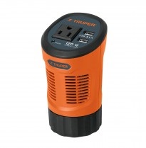 [INV-TRU-15725] INVERSOR DE CORRIENTE TIPO VASO 2 PTOS USB 120W P/ VEHICULOS REF. 15725 MARCA TRUPER