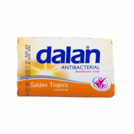 [JAB-DAL-505814] JABON TOCADOR ANTIBACTERIAL FRAGANCIA GOLDEN TROPICS DE 115 GR COD. 438005 REF. 505814 MARCA DALAN