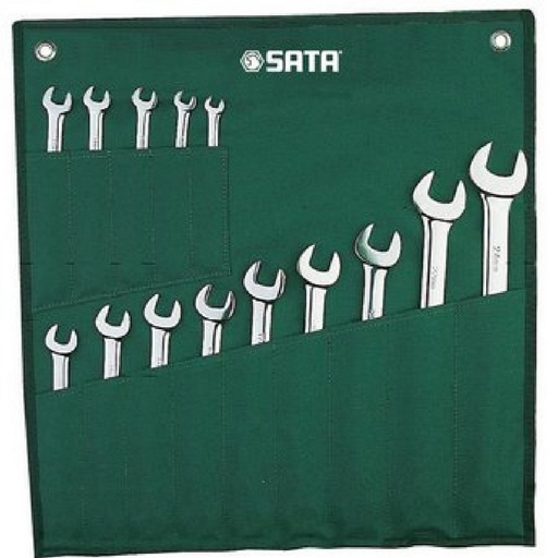 [JGO-SAT-ST09026ASJ] JUEGO DE LLAVE COMBINADA 14 PZAS 10-32 MM ( MILIMETRICA ) REF. 09062 COD. 3220582 MARCA SATA