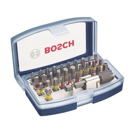 [JUE-BOS-2607017359] JUEGO DE PUNTAS PARA DESTORNILLADOR 32 PZAS REF. 2607017359 / 870160 MARCA BOSCH