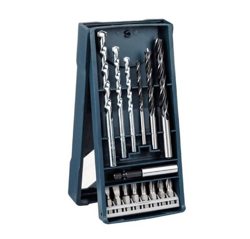 [JUE-BOS-2607017408] JUEGO DE BROCAS / MECHAS Y PUNTAS 15 PZAS REF. 2607017408 / 870717 / 227102 MARCA BOSCH