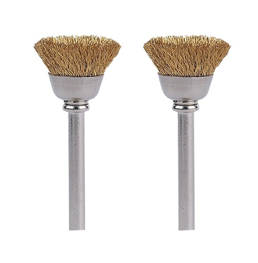 [JUE-DRE-864231] JUEGO DE CEPILLOS DE LATON DE LIMPIEZA Y PULIDO 1/2" PARA DREMEL MOD. 536-02 / 26150536AB DREMEL