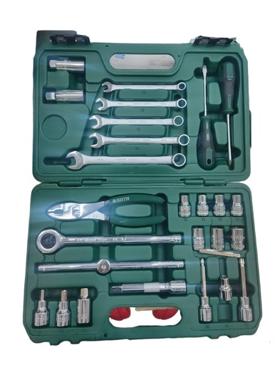 [JUE-SAT-09089] JUEGO DE DADOS / AUTOCLET 3/8" 26 PZAS SAE REF. 09089 MARCA SATA