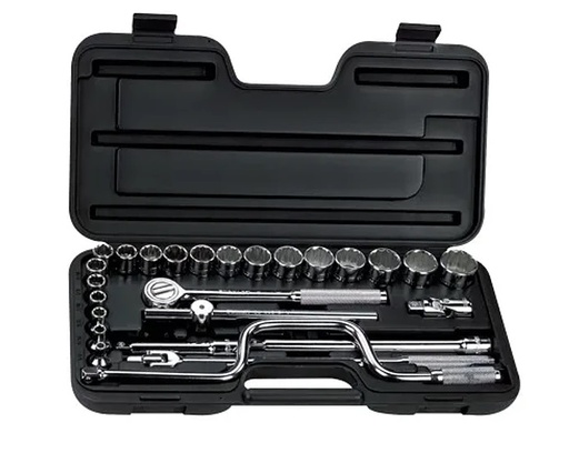 [JUE-STA-86505] JUEGO DE DADOS / AUTOCLET CUADRANTE DE 1/2" 27 PZAS SAE PULGADAS REF. 86-505 MARCA STANLEY