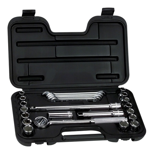 [JUE-STA-86736] JUEGO DE DADOS / AUTOCLET CUADRANTE DE 1/2" 25 PZAS COMBINADOS REF. 86-736 / DAD-707 MARCA STANLEY