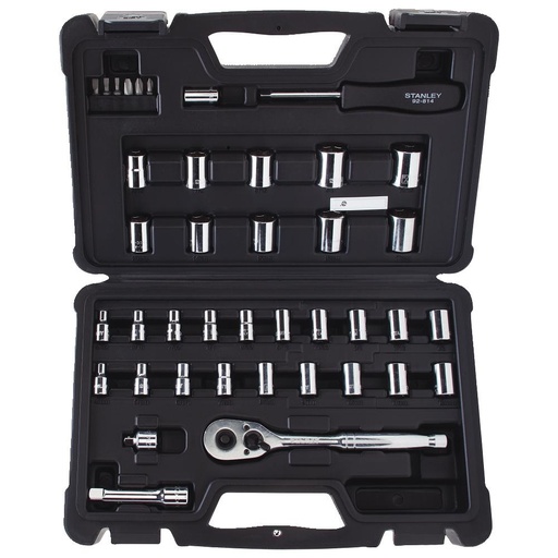 [JUE-STA-STMT71648] JUEGO DE DADOS / AUTOCLET CORTOS COMBINADOS 1/4" - 3/8" SAE/MM 40 PZAS REF. STMT-71648 MARCA STANLEY
