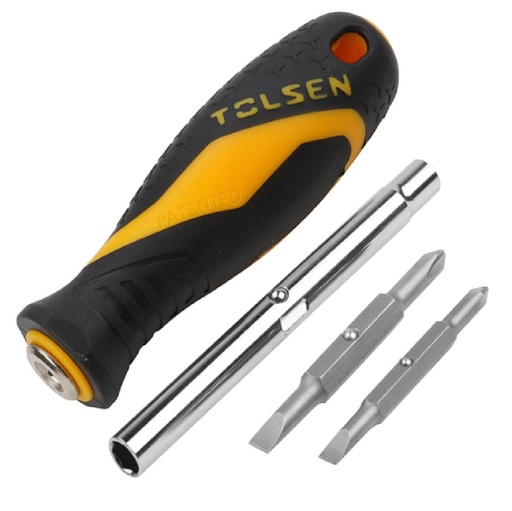 [JUE-TOL-20043] JUEGO DE DESTORNILLADORES 6 EN 1 REF. 20043 MARCA TOLSEN