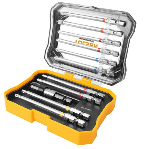 [JUE-TOL-20375] JUEGO DE 11 PUNTAS + ADAPTADOR REF. 20375 MARCA TOLSEN