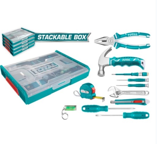 [JUE-TOT-THKTV02H111] JUEGO DE HERRAMIENTAS MANUALES 11 PZAS REF. THKTV02H111 MARCA TOTAL TOOLS