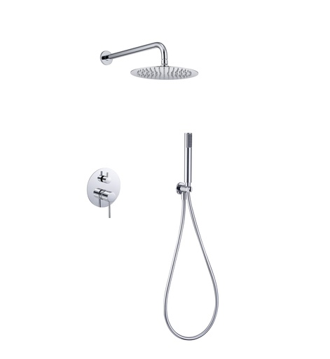 [KIT-IME-GPM039] KIT / CONJUNTO DE DUCHA MONOMANDO EMPOTRADO SERIE MONZA COLOR CROMADO REF. GPM039 MARCA IMEX