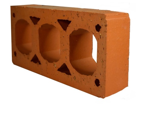 [LAD-TUR-03H] LADRILLO DE ARCILLA 3 HUECOS 5 CM X 12 CM X 25 CM (1,60 KG) UNIDAD MARCA TURAGUA