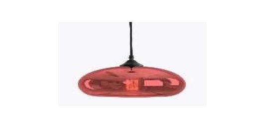 [LAM-770-25044A-PK] LAMPARA COLGANTE PAR SOCATE E27 DE CRISTAL ROSA COLOR REF. 25044A-PK MARCA 770 LIGHTS