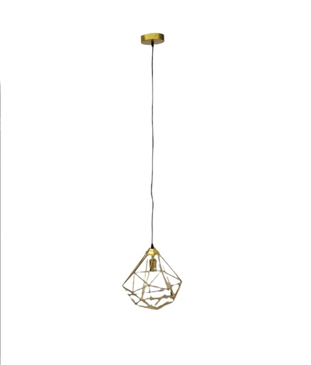 [LAM-770-26385C-GD] LAMPARA COLGANTE LED 60W 1 X E27 35 CM X 30.5 CM X 36 CM DORADO REF.26385CGD.C MARCA 770 LIGHTS