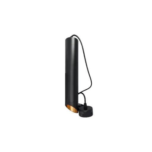 [LAM-ART-AI-PSR1-BKG] LAMPARA CILINDRO COLGANTE DICROICO GU10 55 X 300 MM NEGRO - DORADO REF AI-PSR1-BKG MARCA ARTIG LIGHT