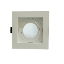 [LAM-ART-SQ03-WH] LAMPARA SPOT CUADRADA 3.5" DIRIGIBLE GU10 BLANCO P/EMP. (CON SOCATE) REF. SQ03-WH MARCA ARTIG LIGHT