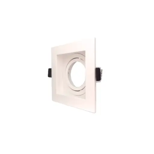 [LAM-ART-SQ03-WH] LAMPARA SPOT CUADRADA 3.5" DIRIGIBLE GU10 BLANCO P/EMP. (CON SOCATE) REF. SQ03-WH MARCA ARTIG LIGHT