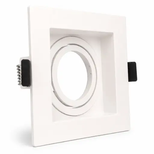 [LAM-ART-SQ03-WH] LAMPARA SPOT CUADRADA 3.5" DIRIGIBLE GU10 BLANCO P/EMP. (CON SOCATE) REF. SQ03-WH MARCA ARTIG LIGHT