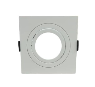 [LAM-ART-SQ04-WH] APLIQUE CUADRADO 3" DIRIGIBLE GU10 BLANCO P/EMP. (CON SOCATE) REF. AI-SQ04-WH MARCA ARTIG LIGHT
