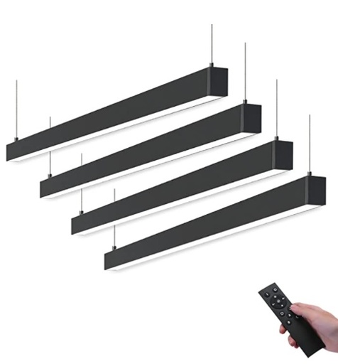[LAM-BAR-X002EXHN2F] LAMPARA LINEAL LED COLGANTE 45W 3000K A 6000K 120 CM X 6 CM (PACK 4) C/CONTROL EF.BDG4F4P2H BARRINA