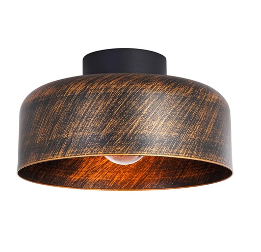 [LAM-BIS-B0B5CRWW8D] LAMPARA DE TECHO E27 110 V 11,81" X 11,81"X 6,5" REF. X003AS3XQD COLOR NEGRO BRONCE MARCA BISAMIYA