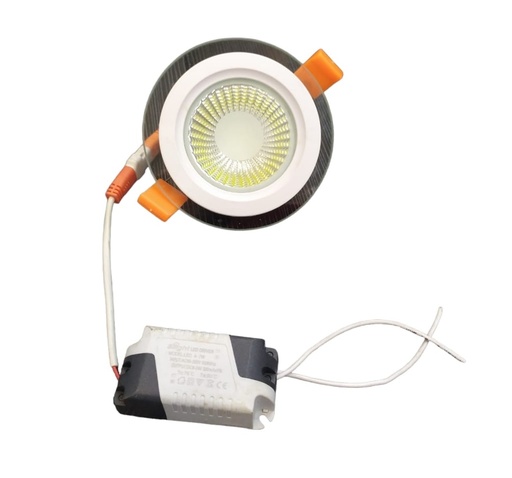 [LAM-BL-COB-VIDRIO-6W-RD] LAMPARA LED 6W LUZ BLANCA 6500K REDONDA MODELO COB-VIDRIO REF. GL-COB-WH-6W-RD/210105 MARCA BILIGHT