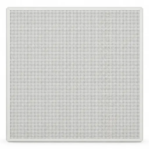 [LAM-BUI-PERFB] LAMINA MICROPERFORADA DE ALUMINIO BLANCA MOD. TEGULAR DE 0.61 X 0.61 CM ( 2´ X 2´ ) MARCA BUILDCO