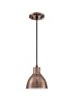 [LAM-DOR-X002P1SX75] LAMPARA MINI COLGANTE COLOR BRONCE / BLANCO E27 60W 17 X 184 CM MOD. LAS1 MARCA DORAIMI