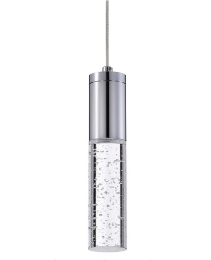 [LAM-ELL-GP8062N1] LAMPARA COLGANTE DE TECHO 8.5W 3000K 640 LM C/ CRISTAL DE BURBUJAS REF. GP8062N1 MARCA ELLI RIZ