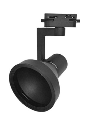 [LAM-GEL-42036A-BK] LAMPARA TIPO CAMPANA E27 40W 100-277V PARA RIEL TRACKLIGHT COLOR NEGRO REF. 42036A-BK MARCA GEL