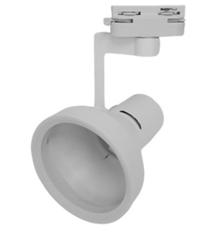 [LAM-GEL-42036A-WH] LAMPARA TIPO CAMPANA E27 40W 100-277V PARA RIEL TRACKLIGHT COLOR BLANCO REF. 42036A-WH MARCA GEL