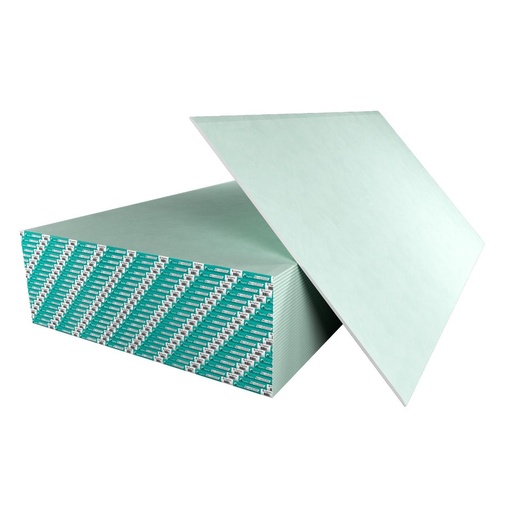 [LAM-GYP-HUM-1.2] LAMINA DE DRYWALL 1/2 " CONTRA HUMEDAD 1,22 X 2,44 MTS MARCA GYPLAC