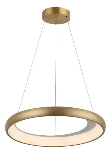 [LAM-HEA-LUM09165] LAMPARA COLGANTE INTELIGENTE REDONDA DIMERIZABLE 80W 2700+6500K HALO LUX DORADA MARCA HEA LIGHT/ 004295