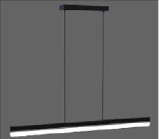 [LAM-HEA-LUM09168] LAMPARA LED INTELIGENTE LINEAL C/CR DIMERIZABLE 34W 2700K+6500K ON/OFF GLACIAL NEGRA MARCA HEA LIGHT