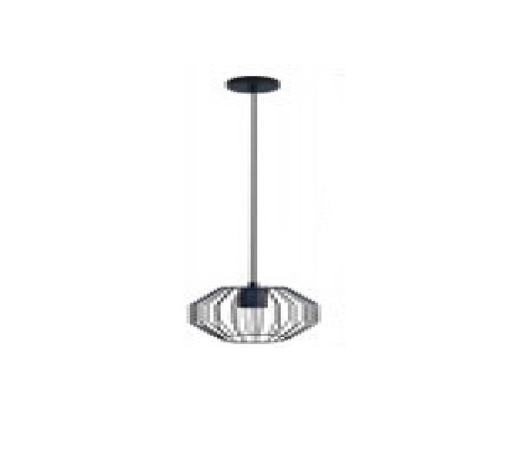 [LAM-HEA-LUM09171] LAMPARA COLGANTE E27 X 1 MOD. NORDICA VINTAGE COLOR NEGRA COD. 004356 MARCA HEA LIGHT